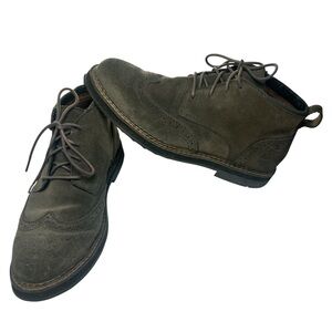 Timberland Squall Canyon Wingtip Chukka Boots Men’s Size 8 Green Suede A1SV4